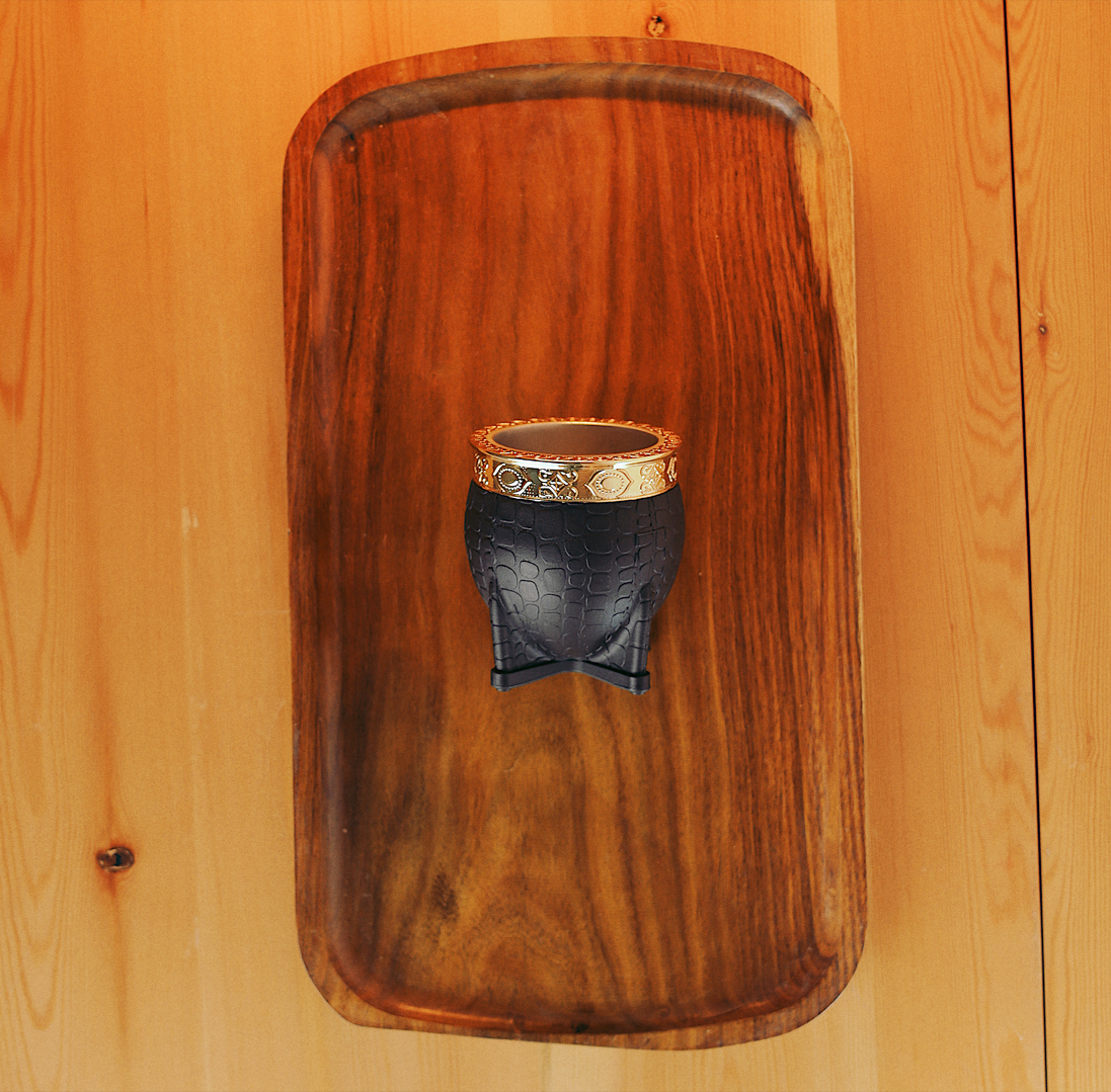 Imperial Mate Gourd (Stainless steel) - Gold Rim