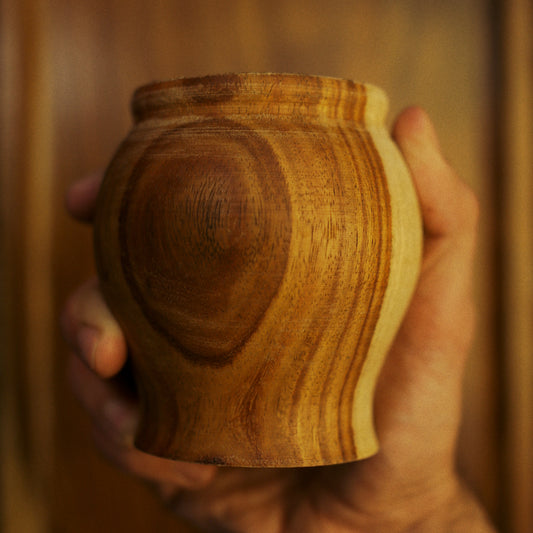 Wooden Cup (100% Real Wood) Torpedo